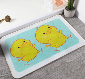 Karpet Keset Pintu Rumah Kamar Mandi Tidur Dapur Anti Slip Karakter - Duck