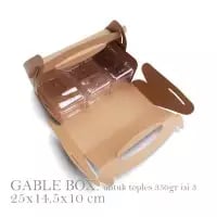 GB06 Gable 25x14 5x10 cm Box Toples Isi 3 Kotak 350 gr Cookies Hampers