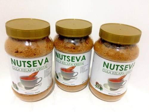 Gula kelapa organik 250gr. NUTSEVA gula rendah kalori 100% alami