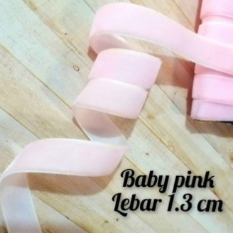 PITA BLUDRU WARNA BABY PINK LEBAR 1,3 HARGA 2.750/METER