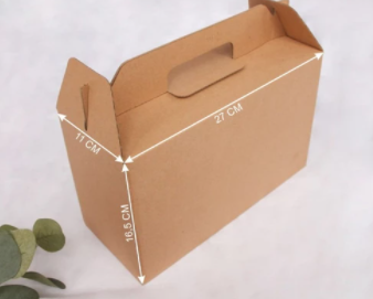 Kardus Jinjing Dus Tenteng Packaging Parcel Box Tenteng Dus Jinjing Ka - Polos