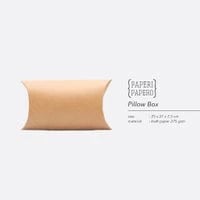 Kraft Pillow Box by Paperi Papero