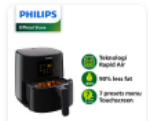 Philips Air Fryer HD9252/90 - Kapasitas 0.8kg / 4.1L