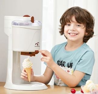 Mesin pembuat Ice Cream Cone Machine Automatic Small Ice Cream Maker