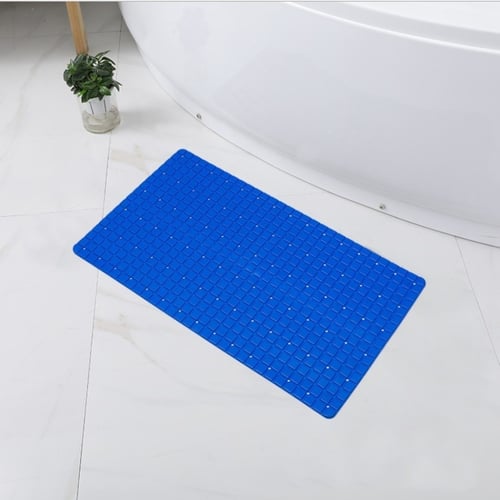 SUDOKU Shower Bath Mat / Keset Kamar Mandi PVC Anti Slip Suction Cup - Blue