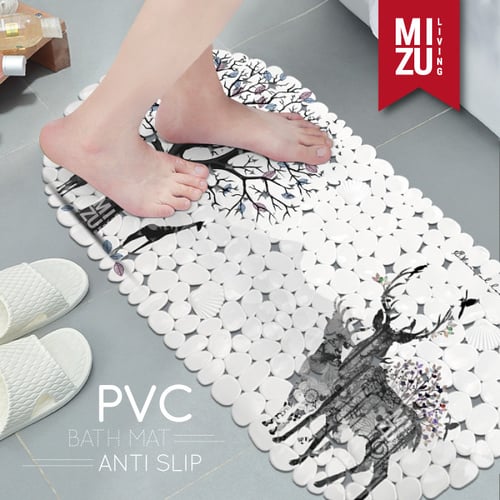 ARTISTIC Shower Mat Keset Mandi PVC Suction Penghisap Anti Slip 35x70 - ANTLER