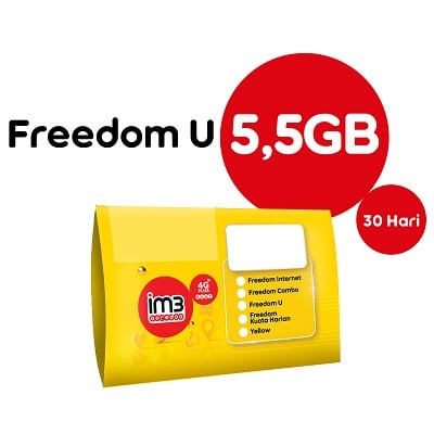 KARTU PERDANA FREEDOM U 5.5GB / 30 HARI