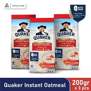 Quaker Instant Oatmeal 200 Gr - Triple Pack