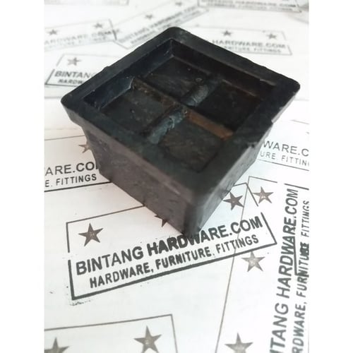 Alas Kaki Plastik Kotak 40 mm Meja Kursi Bangku Besi Hollow AP-01-40