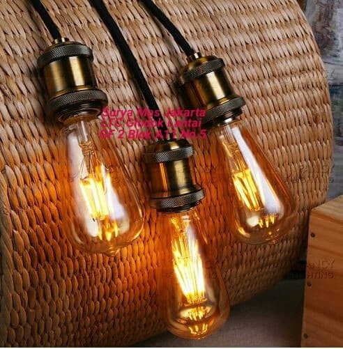 Lampu Led Filamen / Filament Led Bulb 4w / 4 w / 4 watt Edison E27