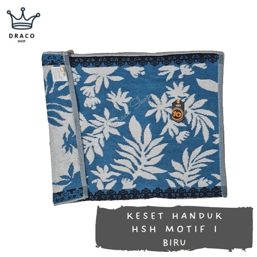 Terry Palmer Keset Kaki Handuk HSH Ukuran 40x60cm - I, Biru