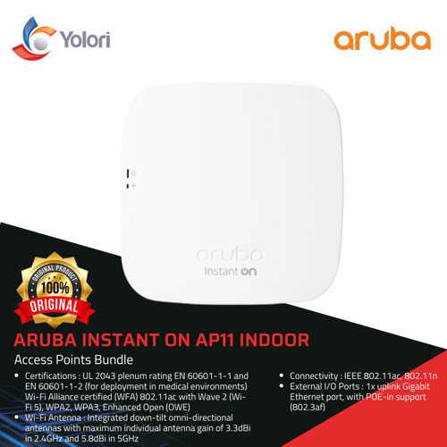 Aruba R3J22A Instant On AP11 Indoor Access Points Bundle
