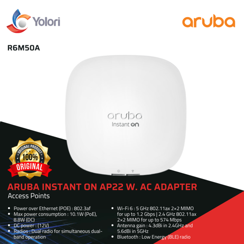 Aruba Instant On AP22 Indoor Access Points (Routers)