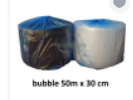 bubble wrap 50 m x 30 cm / bubblewrap plastik bubble - Bening Ekonomis