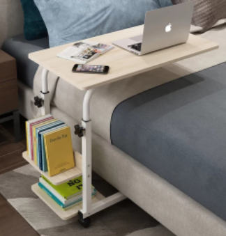 Computer Desk Lazy Bedside Table - Meja Komputer samping tempat tidur - Hitam