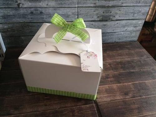 Terbaru Packaging Box / Dus Kue / Gift Box Ukuran 25X25 Model Tenteng
