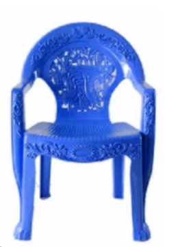 kursi taman plastik  biru