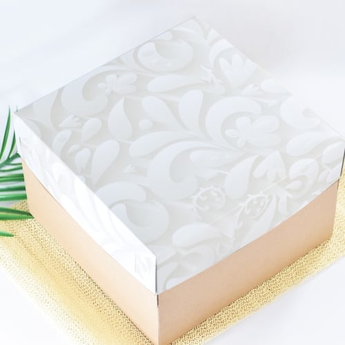 Box Kue Cake Packaging Kotak Roti Box Snack dus cake cream flower uk30 - 30 x 30 x 10