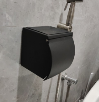 Toilet Paper Holder/Tempat Tissue Toilet Hitam/Black/Tissue Gulung Rol