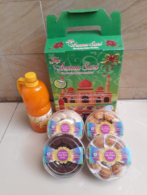 Butter Cookies Kue Kering Lebaran Top Aroma Sari Halal Nastar, Syrup, Sagu Susu, Putri Salju, Kembang