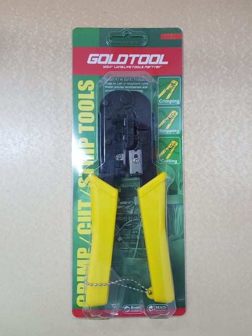 Crimping tool RJ45+RJ11 Goldtool TTK-718