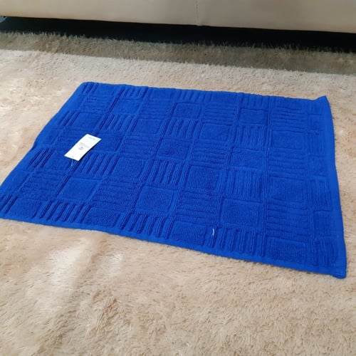 keset natural chalmer 40x60cm keset handuk kamar mandi dapur - Biru