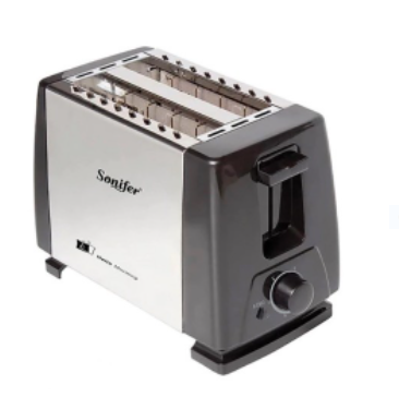 POP UP TOASTER ROTI 2 SLICE ALAT PEMANGGANG ROTI SONIFER - Hitam