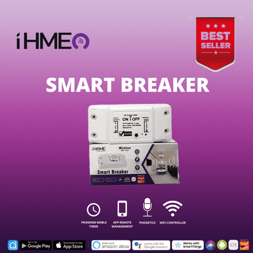 IHME Smart Breaker Switch On Off Pemutus Arus Wireless WiFi Tuya