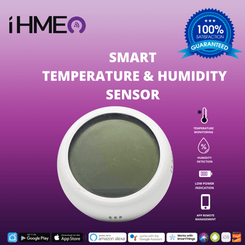 IHME Smart Temperature & Humidity Sensor Suhu Wifi Tuya Smarthome