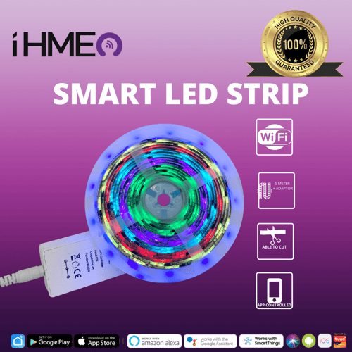IHME Smart LED Strip Lampu Hias Dream Color 5M Model Terbaru Wireless