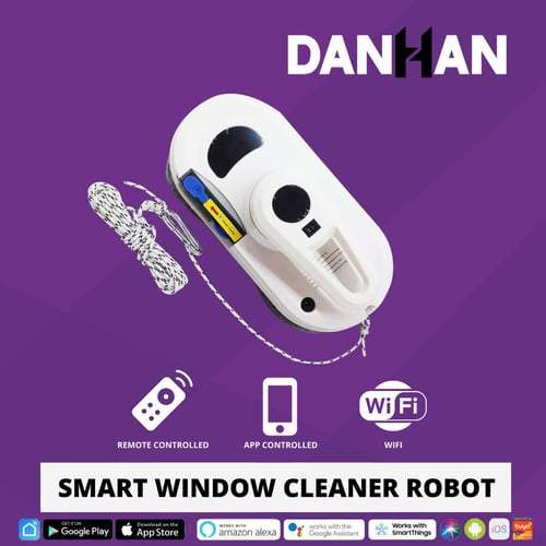 Danhan Smart Window Cleaner Robot Pembersih Kaca Jendela Pintar WIFI