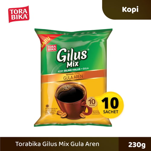 Torabika Gilus Mix Gula Aren Bag 10 Sachet