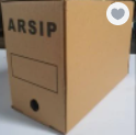 Box File 39x19x28 cm Kardus/polos/Arsip/File/file box/arsip box - Coklat Polos
