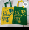 Goodie bag Lebaran 25x35 1 sisi 1 warna - Hijau