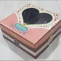 box kue mewah kotak kue cantik dus kue 22x22x10