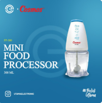 COSMOS Mini Food Processor 300mL FP-300 - Orange