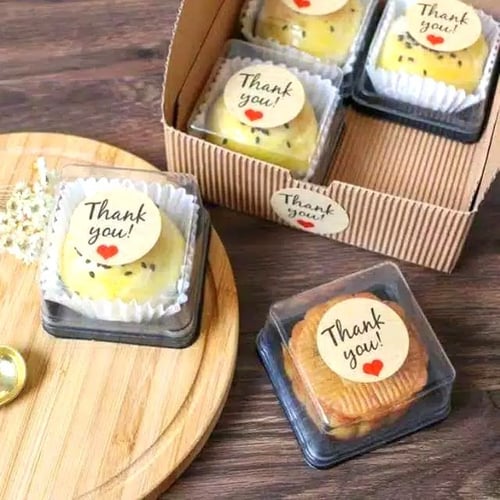 Sticker Thank You Stiker Kertas Craft Segel Seal Packaging Label Box K