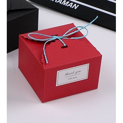 GIft Box Hampers merah Hitam kotak 12x12 gift box packaging kantong