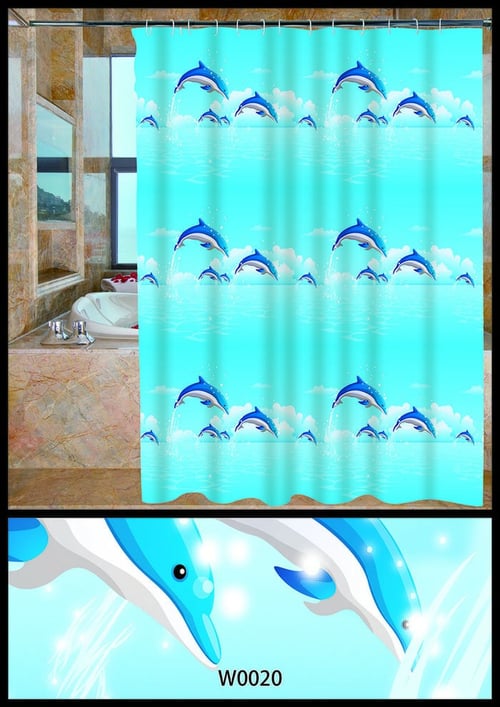 Tirai Kamar Mandi/ Curtain Shower Gorden Dolphin/ Gorden Shower