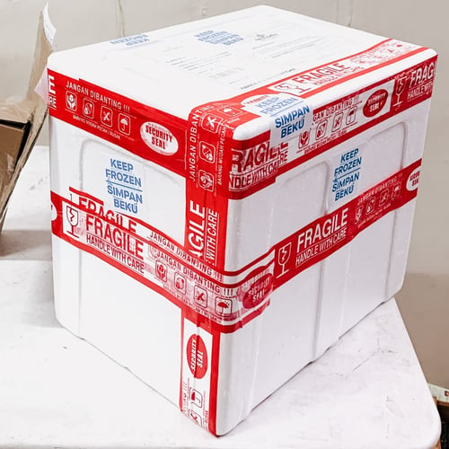 styrofoam box & ice gel pack add on packaging - small-medium