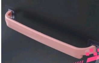 Gantungan Handuk Plastik Kamar Mandi Tanpa Paku Rak Handuk Suction - Pink