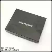box dompet hushpuppies large packaging dompet black series