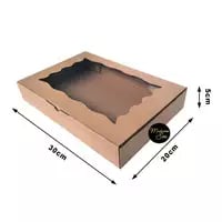KOTAK KUE CAKE BOX DUS BROWNIES 30 x 20 x 5 CM MS 02