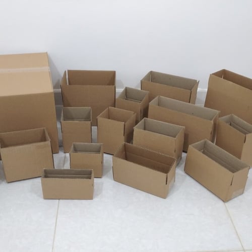 Kardus Box Packing Uk 25X17X7 Polos Baru