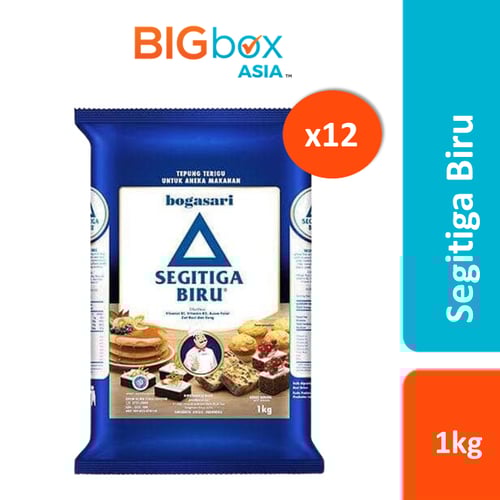 Segitiga Biru Tepung Terigu 1kg x 12pcs