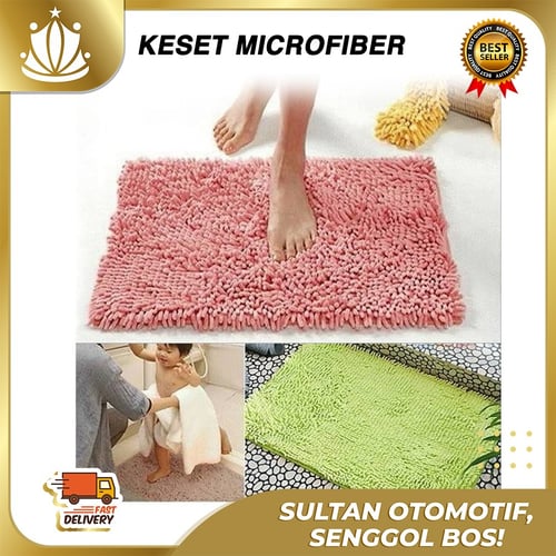 Keset kaki Microfiber Cendol Anti Slip Alas Kaki Microfiber Anti Licin - random