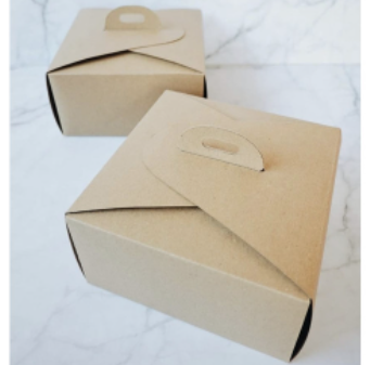Box Kardus Packaging Cupcake Muffin 4 Sekat