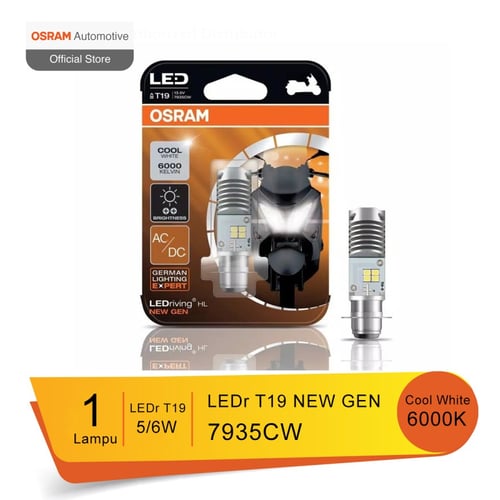 Osram Lampu Utama Motor LED T19 H6 M5 K1 New Gen Putih - 7935CW