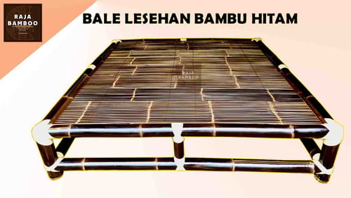 Raja Bambu Hitam Furniture Jual Bale Lesehan Bambu Hitam 2x2m 4321