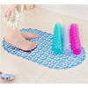 Keset Kamar Mandi PVC / Tikar Karpet Alas Kaki Anti Slip / Bath Mat - Biru